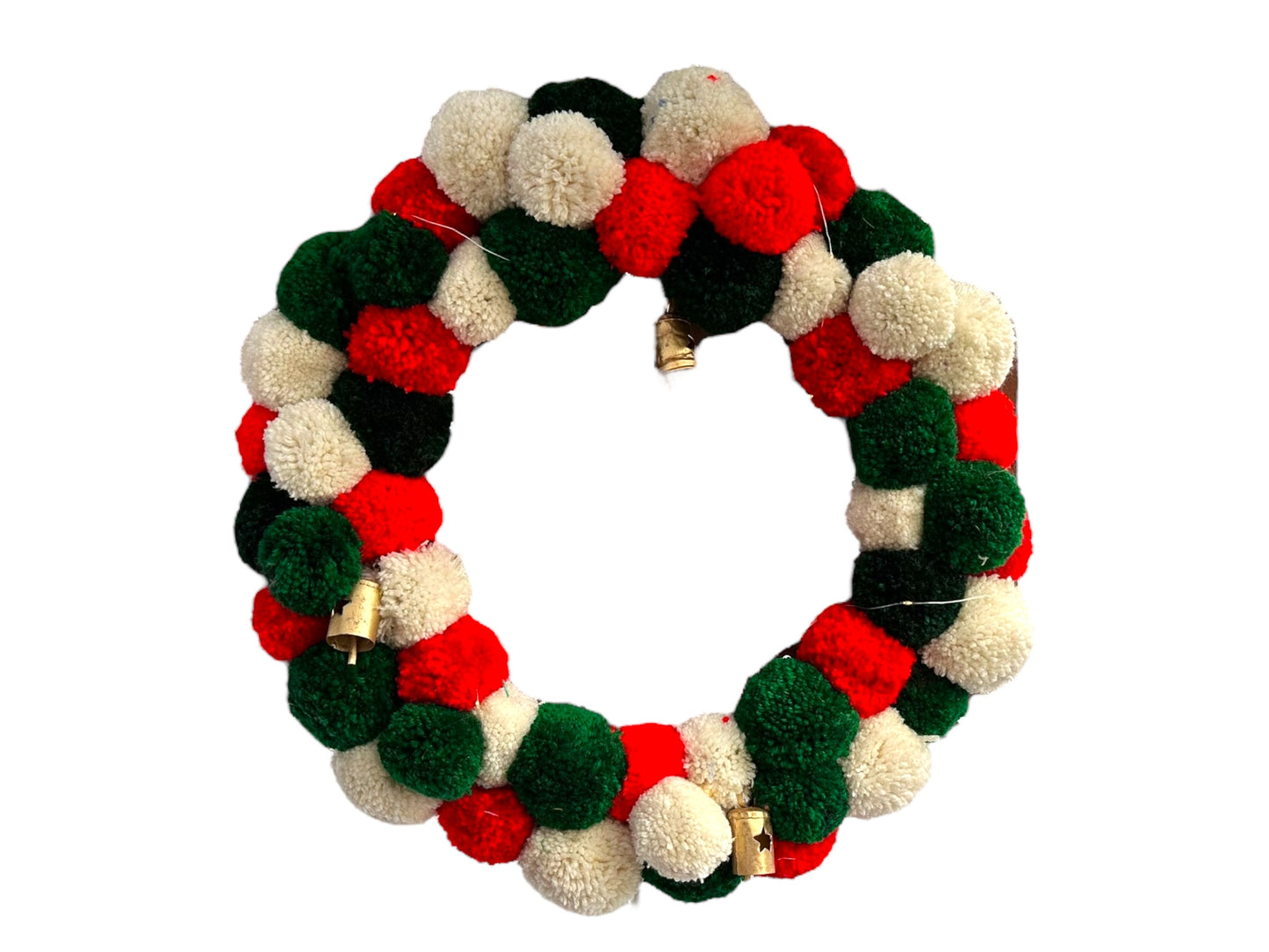 Large Christmas Pom Pom Wreath